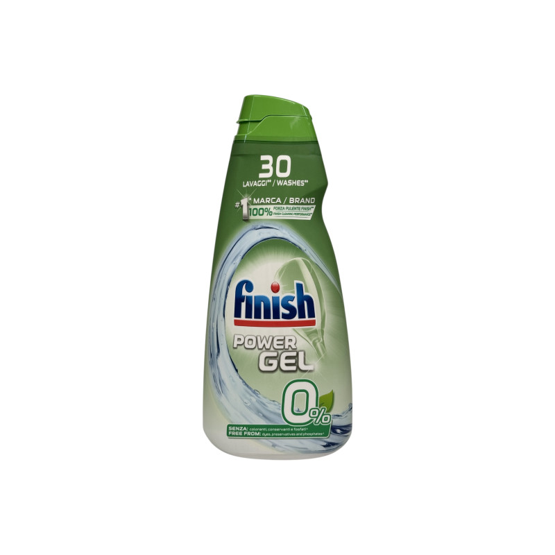 Гель для миття посуду у посудомийці Finish екологічний e Eco Power Gel 0%, 30 прань, 600 мл
