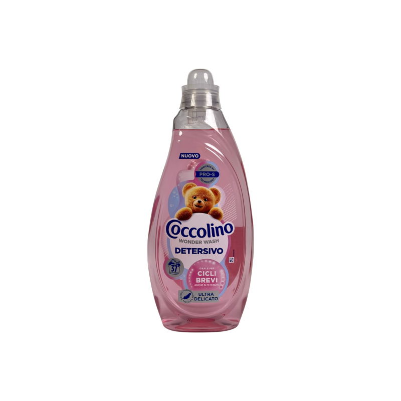 Гель для прання Coccolino wonder wash ультра делікатний для коротких циклів e wonder wash detersivo ultra delicato, 37 прань, 1480 мл