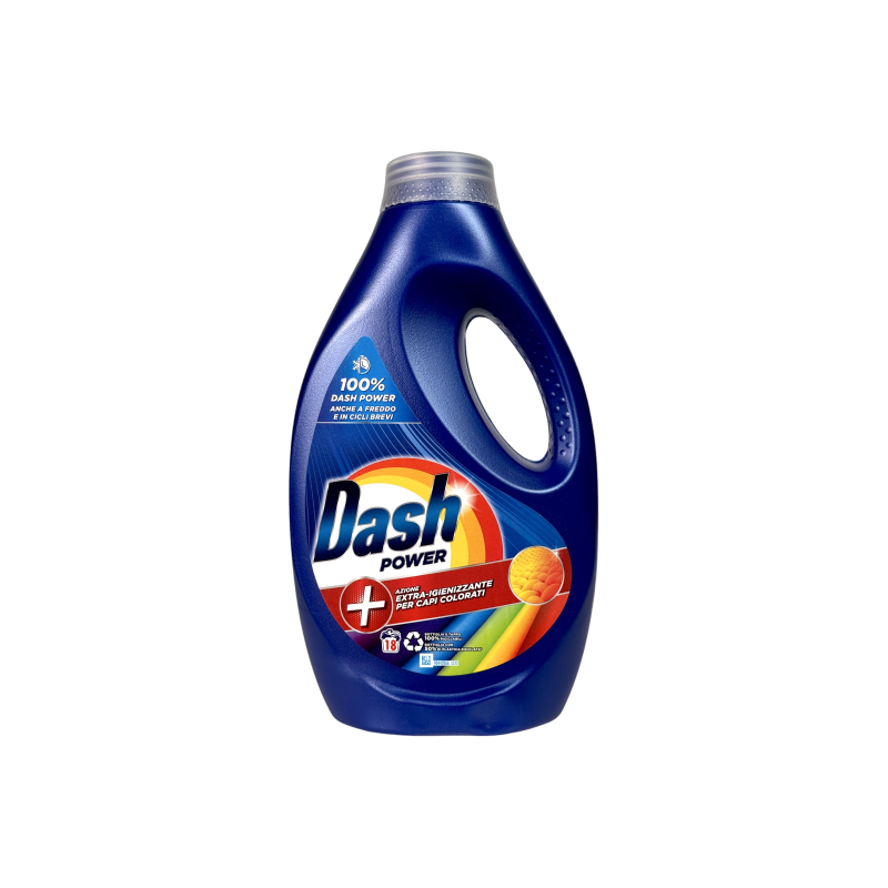 Гель для прання Dash для кольорових речей e power extra-igienizzante per capi colorati, 18 прань, 900 мл