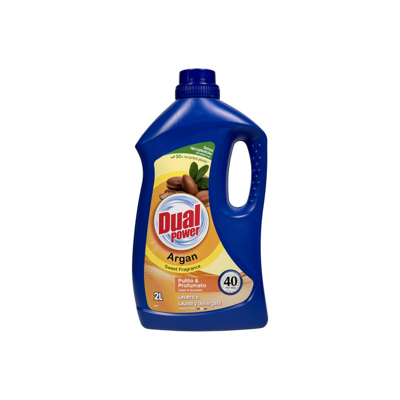 Гель для прання Dual Power арган солодкий e argan sweet fragrance pulito & profumato, 40 прань, 2000 мл
