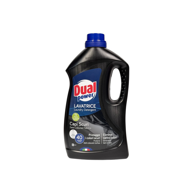 Гель для прання Dual Power для темних речей e lavatrice capi scuri dark-coloured fabrics, 40 прань, 2000 мл