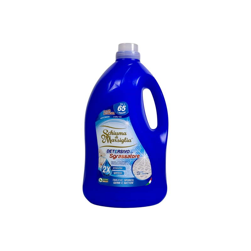 Гель для прання Schiuma di Marsiglia універсальний очищувач e detersivo sgrassatore, 65 прань, 5000 мл Гель для прання Schiuma di Marsiglia універсальний очищувач e detersivo sgrassatore, 65 прань, 5000 мл
