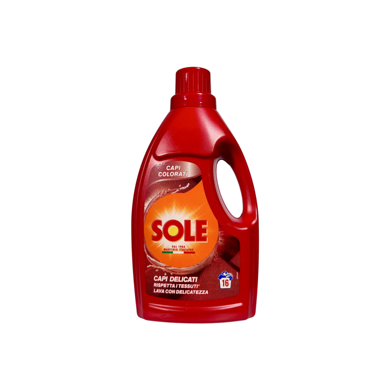 Гель для прання Sole для кольорових речей e capi colorati, 16 прань, 1000 мл