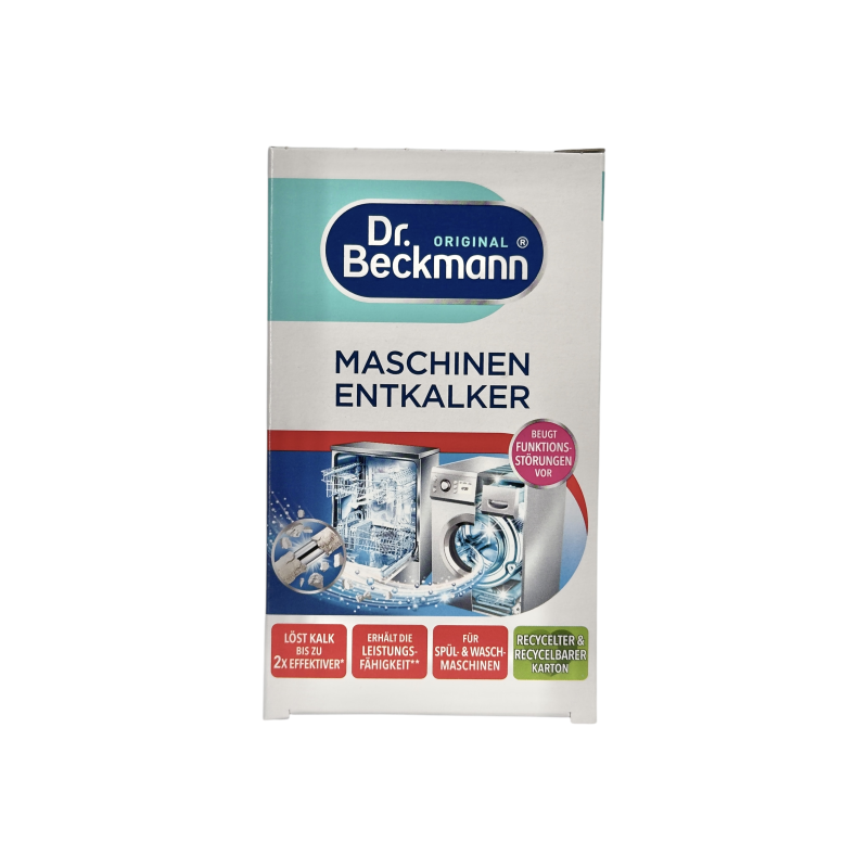 Засіб Dr. Beckmann проти накипу для пральних і посудомийних машин e Maschinen Entkalker, 2×50 г