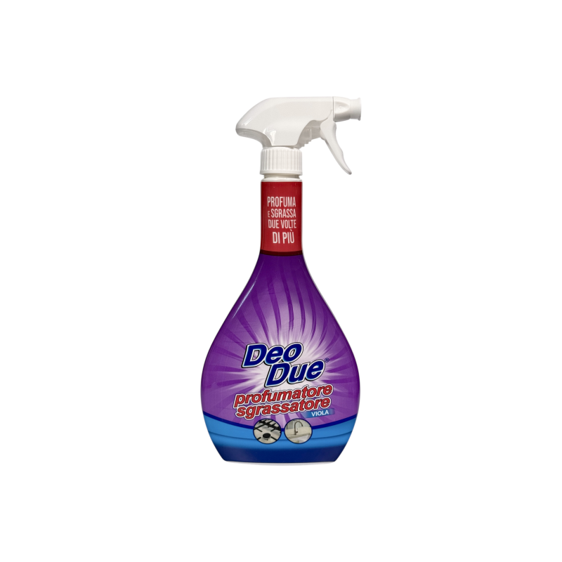 Знежирювач-ароматизатор Deo Due viola квітковий аромат, подвійна дія — потужний ефект + парфум, 600 мл
