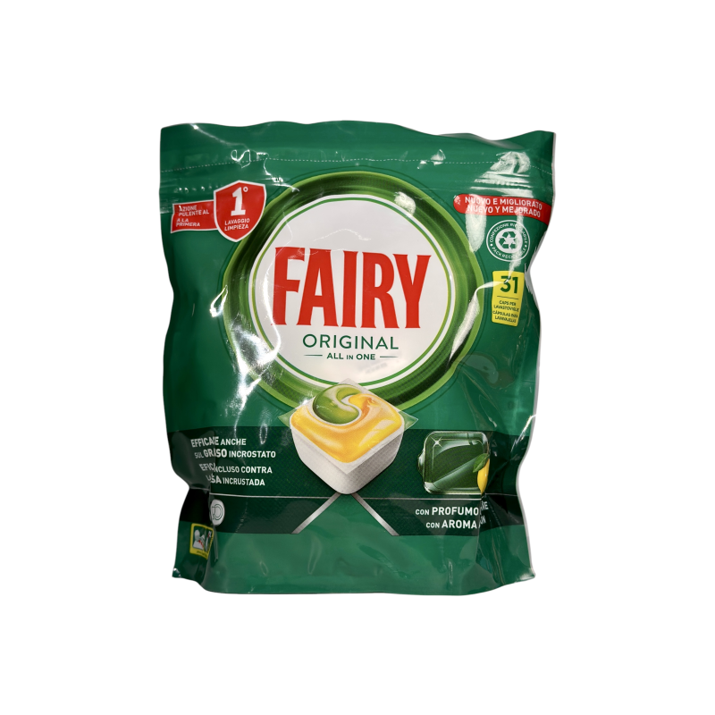 Капсули для посудомийної машини Fairy original потужне очищення e capsule per lavastoviglie pulizia profonda, 31 прання
