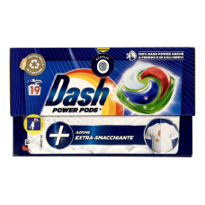 Капсули для прання Dash для видалення плям power pods extra-smacchiante, 19 шт, 488,3 г
