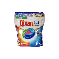 Капсули для прання Dixan для кольорових тканин discs 4in1 multicolor, 50 прань, 1250 г