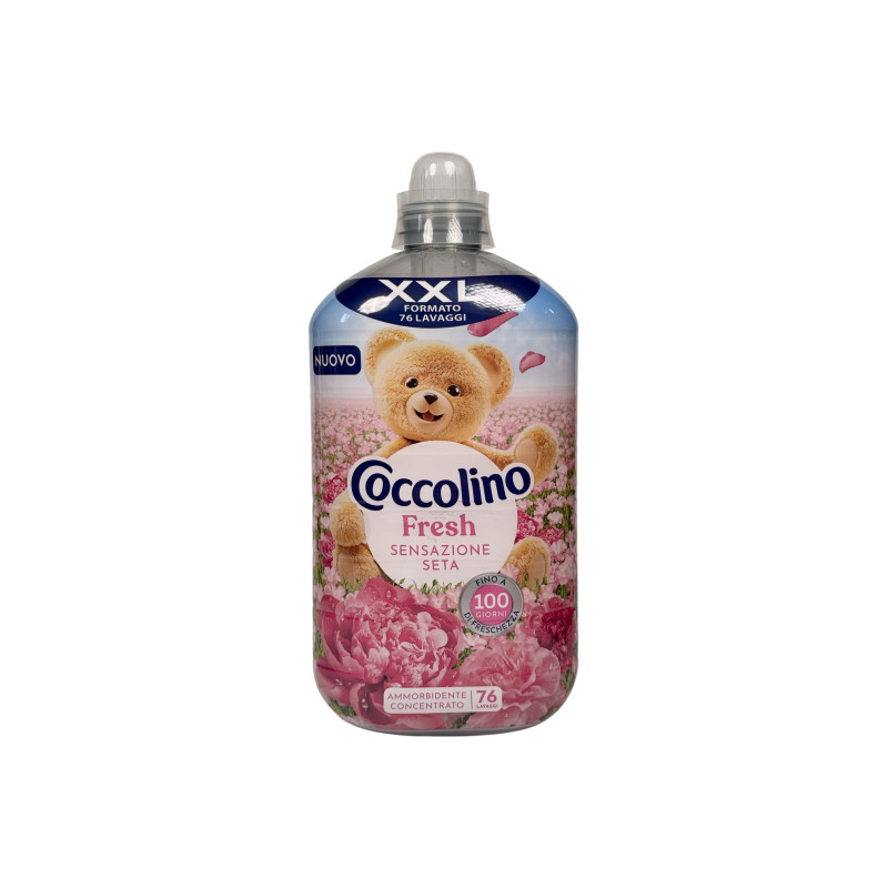 Кондиціонер для білизни Coccolino відчуття шовку sensazione seta, 76 прань, 1750 мл