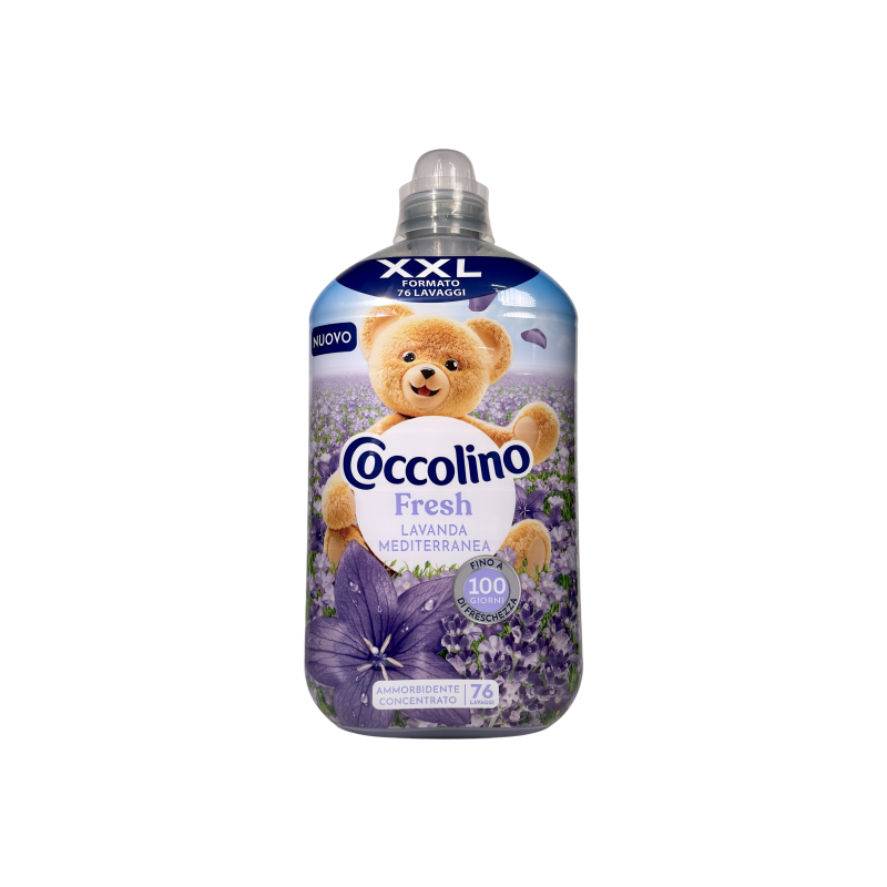 Кондиціонер для білизни Coccolino xxl лаванда fresh lavanda, 76 прань, 1750 мл