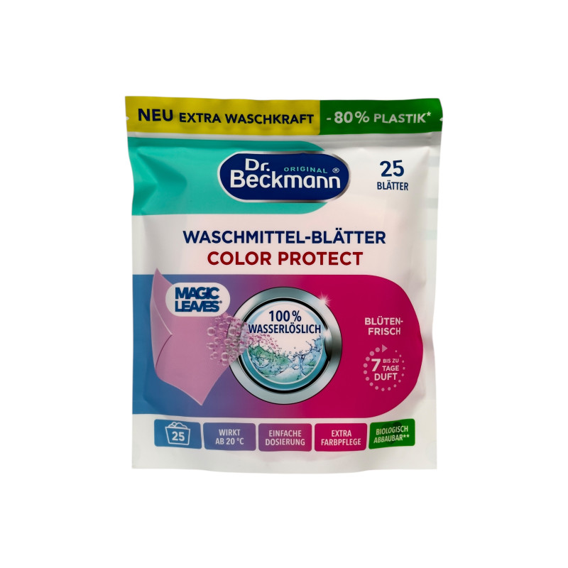 Листки для прання Dr. Beckmann для кольорового прання e waschmittel-blatter oceano, 25 шт