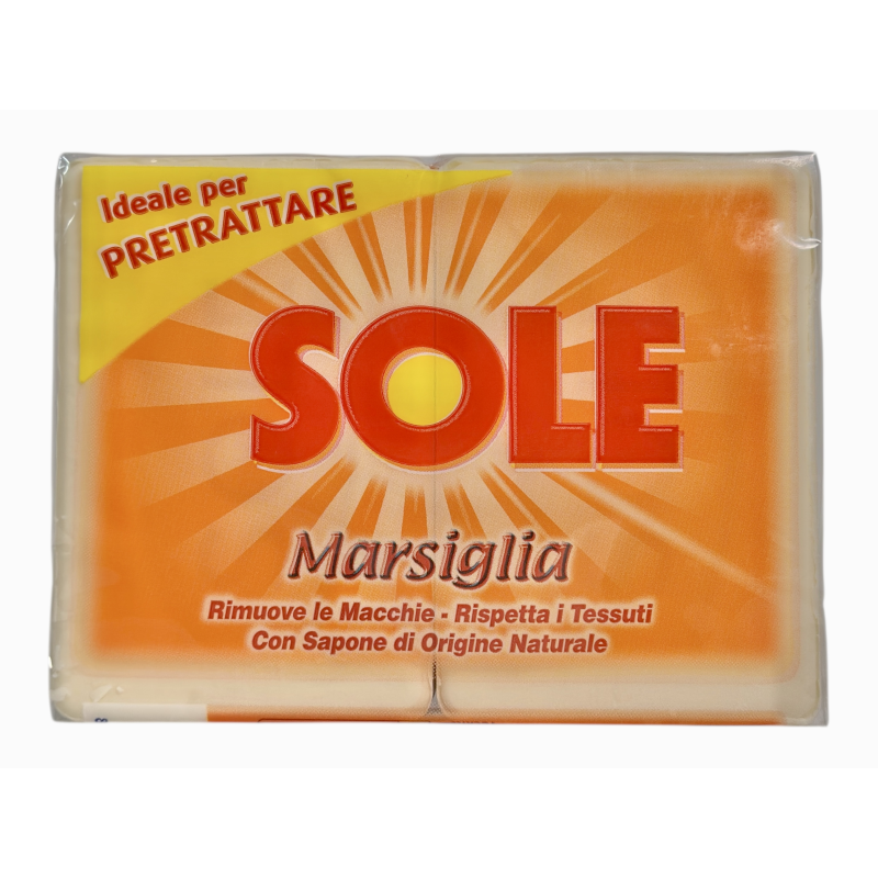 Мило для прання Sole марсельське e sapone di origine naturale, 2 шт × 250 г