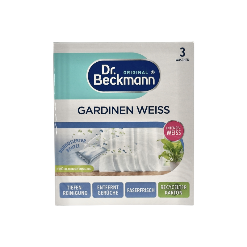 Пральний порошок Dr. Beckmann для гардин відбілюючий e gardinen weiss, 2x50г