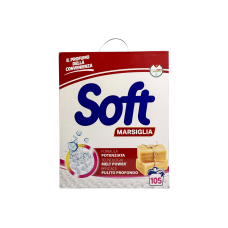 Пральний порошок Soft з марсельським милом e Marsiglia, 105 прань, 5250 г