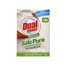Сіль для посудомийки Dual Power очищена e sale puro lavastoviglie ecogreen, 1000 г