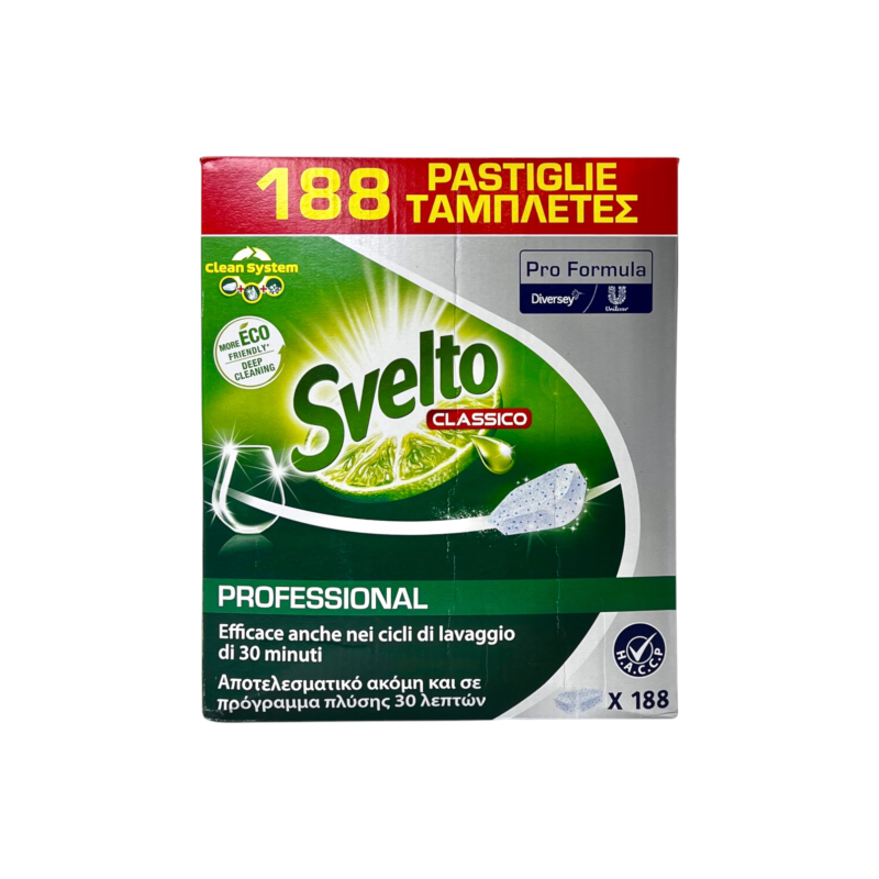 Таблетки для посудомийки Svelto класичні e classico professional, 9.5 г Таблетки для посудомийки Svelto класичні e classico professional, 9.5 г