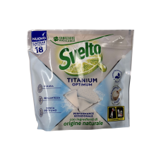 Таблетки для посудомийки Svelto з содою e titanium optimum con bicarbonato di sodio, 18 шт, 261 г