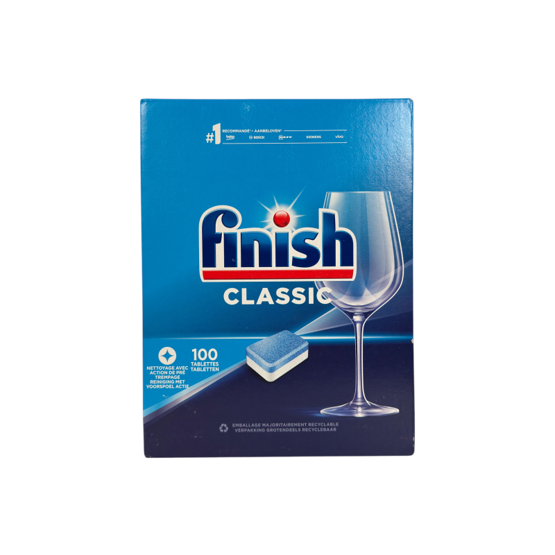 Таблетки для посудомийної машини Finish класичні e classic, 100 шт, 1350 г