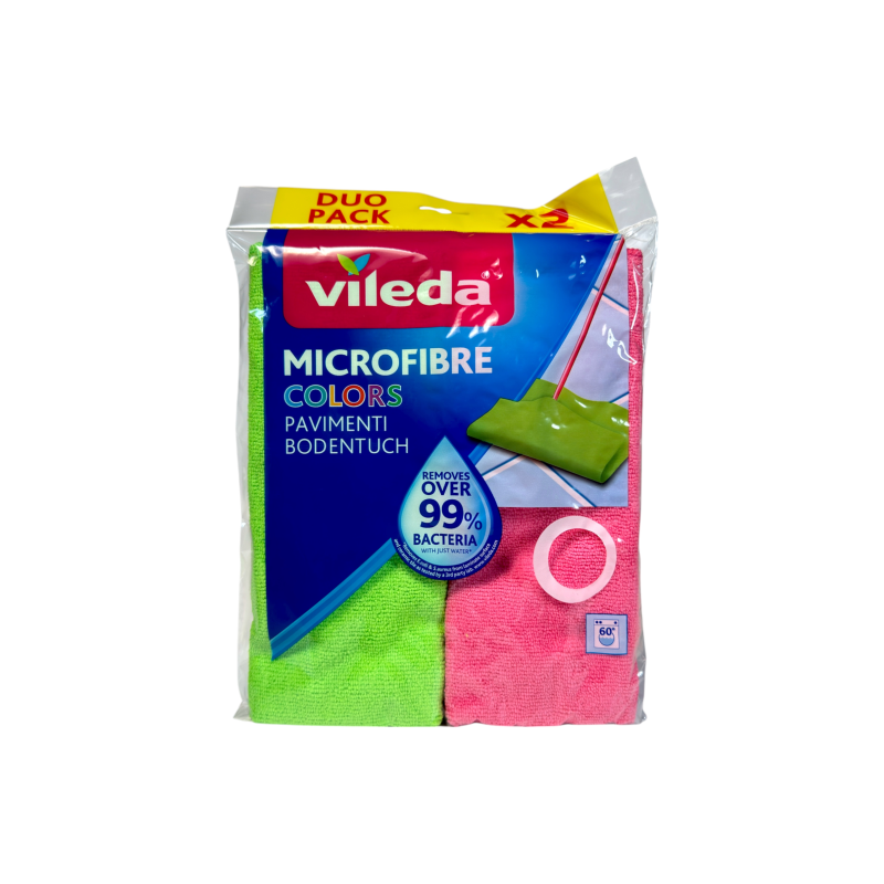 Ганчірка Vileda для підлоги з мікрофібри microfibre colors pavimenti bodentuch, 2 шт