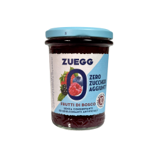 Джем Zuegg лісові ягоди без цукру zero zuccheri aggiunti frutti di bosco, 220 г