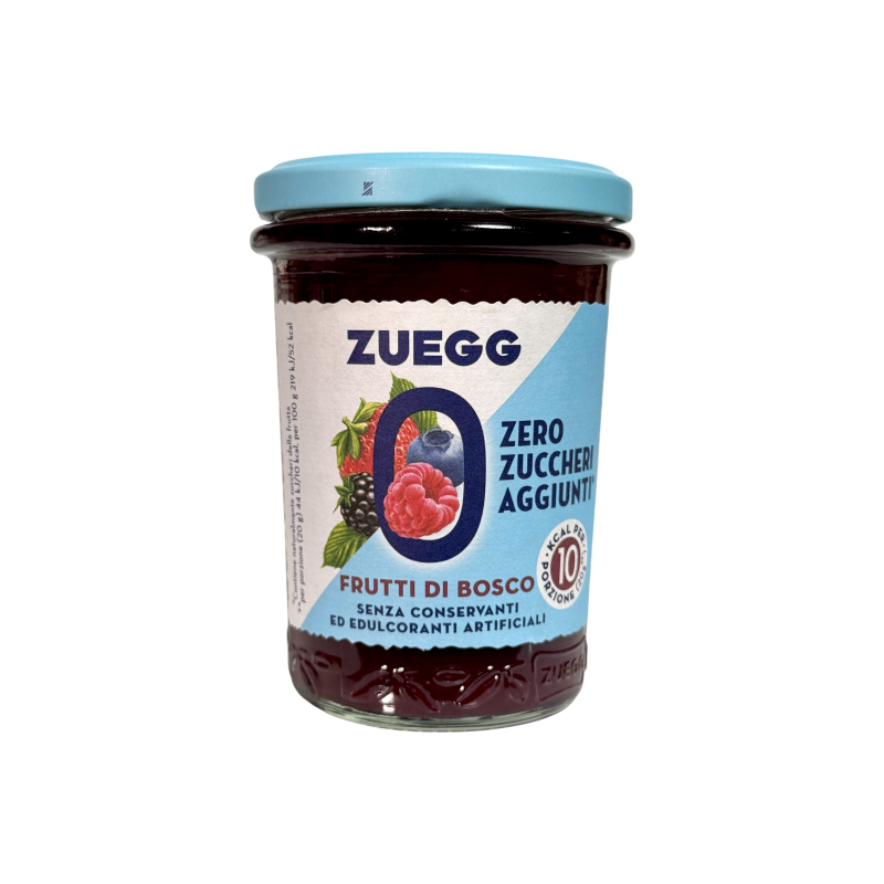 Джем Zuegg лісові ягоди без цукру zero zuccheri aggiunti frutti di bosco, 220 г Джем Zuegg лісові ягоди без цукру zero zuccheri aggiunti frutti di bosco, 220 г