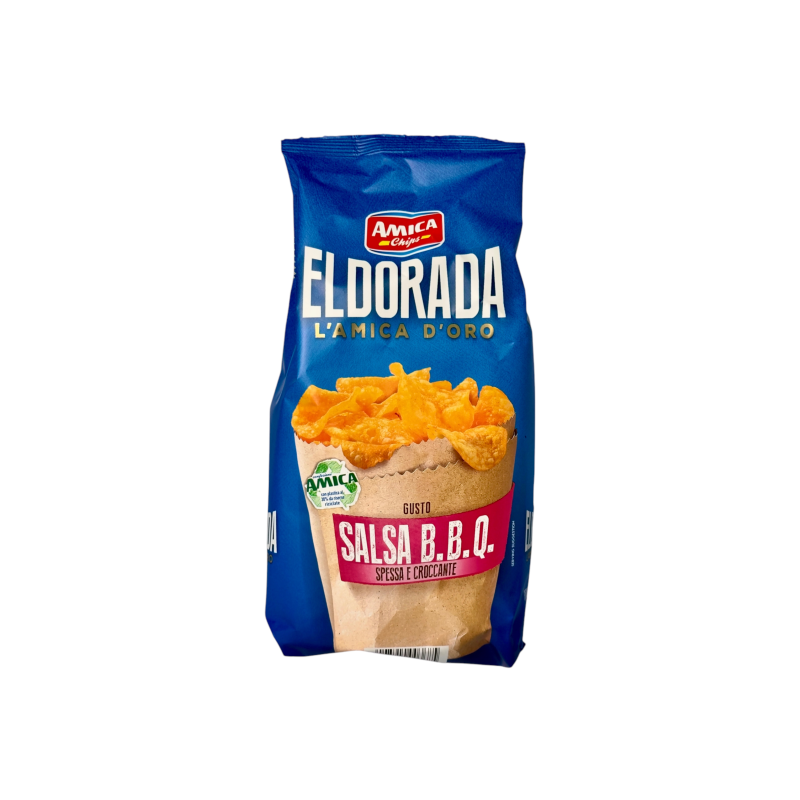 Чіпси Amica Chips зі смаком барбекю eldorada gusta salsa barbecue b.b.q., 130 г