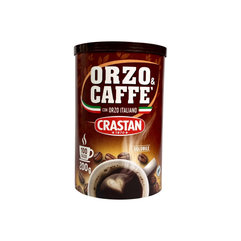 Кава ячмінна Crastan orzo e caffe з додаванням розчинної кави, 200 г Кава ячмінна Crastan orzo e caffe з додаванням розчинної кави, 200 г