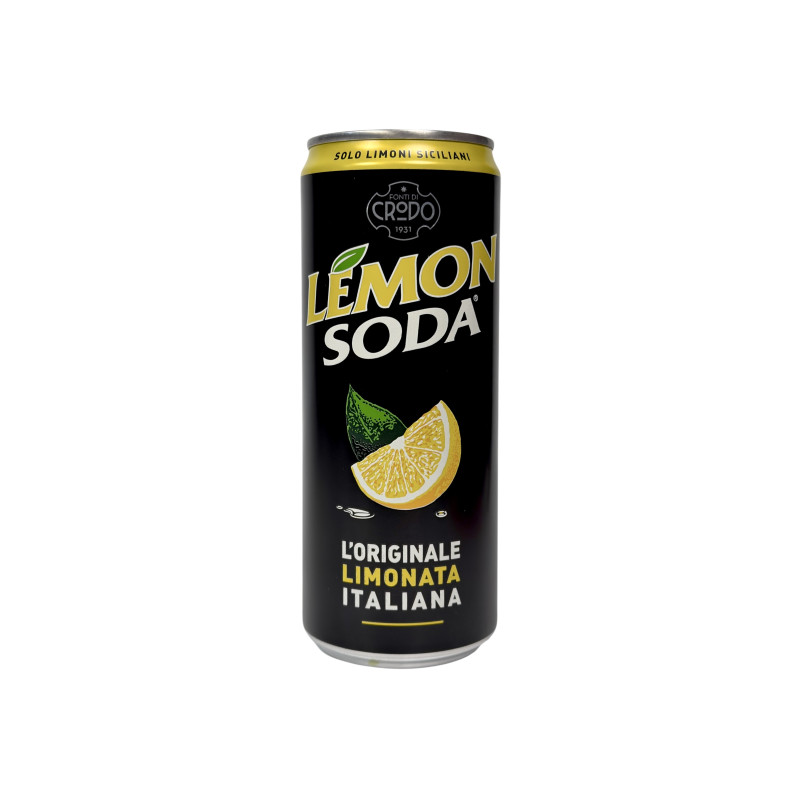 Натуральний газований напій Lemon Soda італійський лимонад limonata italiana, банка, 330 мл