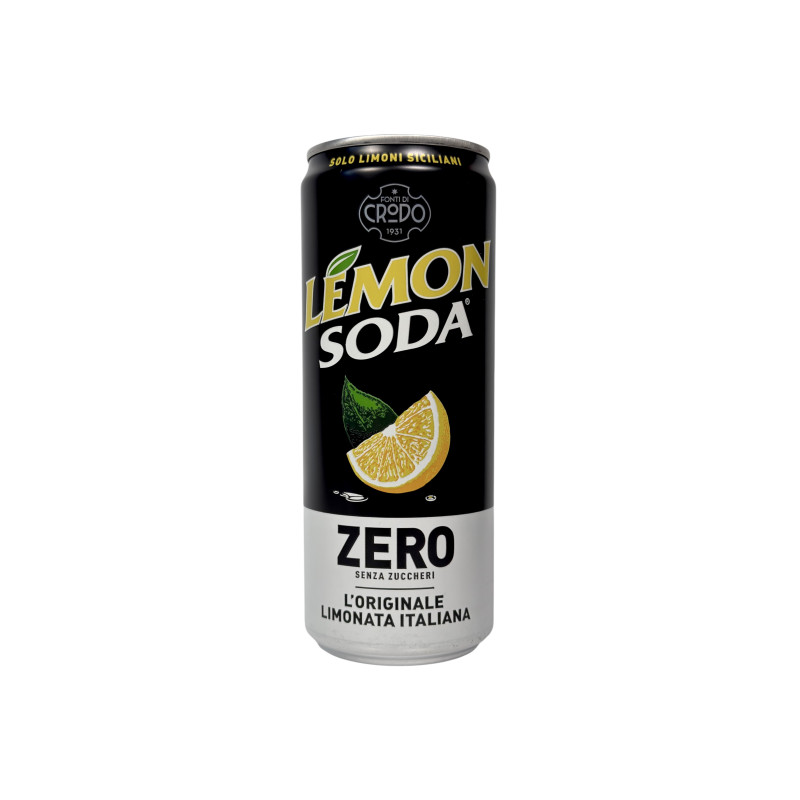 Напій газований Lemon Soda італійський лимонад без цукру zero limonata italiana, 330 мл