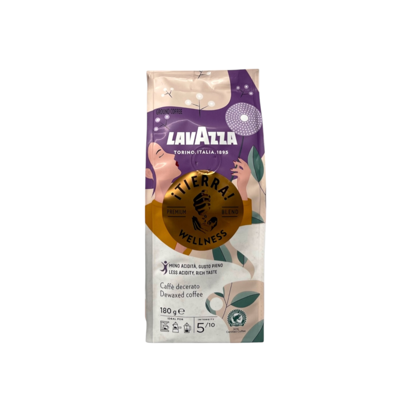 Кава мелена Lavazza tierra wellness arabica/robusta blend, 180 г Кава мелена Lavazza tierra wellness arabica/robusta blend, 180 г