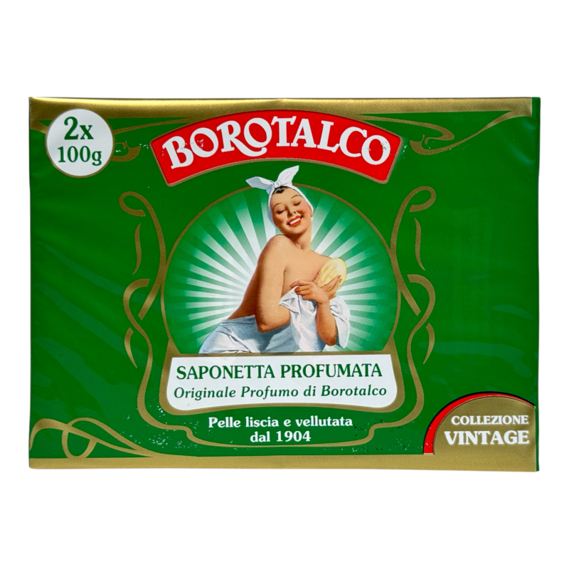 Мило тверде Borotalco парфумоване оригінальне saponetta originale profumi di borotalco, 2x100 г