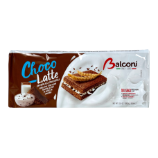 Бісквіти Balconi шоколадні з молочним кремом і шоколадними краплинками choco late stracciatella, 10x30 г
