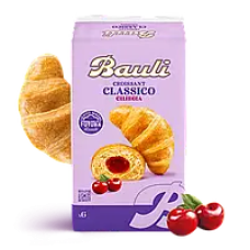 Круасани Bauli з вишневим джемом cilegia 100% italiane, 6x50 г
