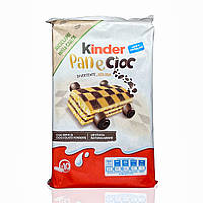 Бісквіт Kinder з шоколадним кремом pane cioc latte e cioccolato, 290 г