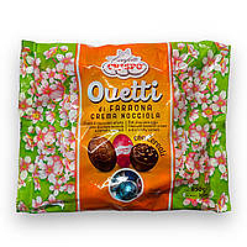 Яйця шоколадні Crispo з горіховим кремом uova crema nocciola, 850 г Яйця шоколадні Crispo з горіховим кремом uova crema nocciola, 850 г