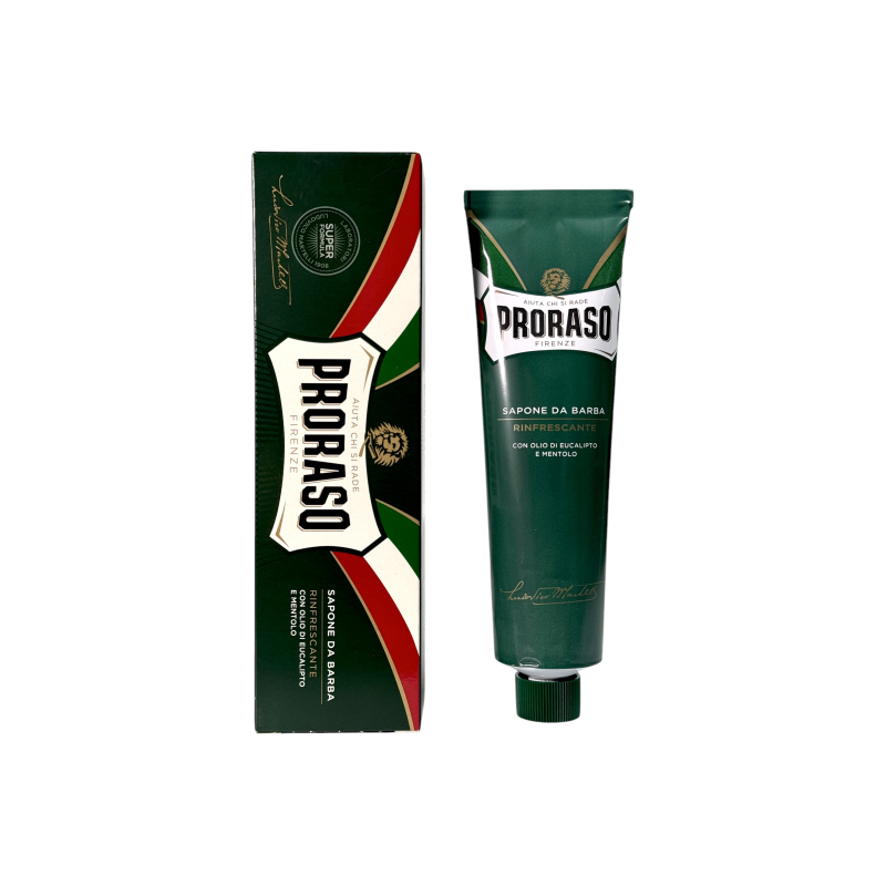Мило для гоління Proraso освіжаюче з ментолом та евкаліптом sapone da barba rinfrescante, 150 мл