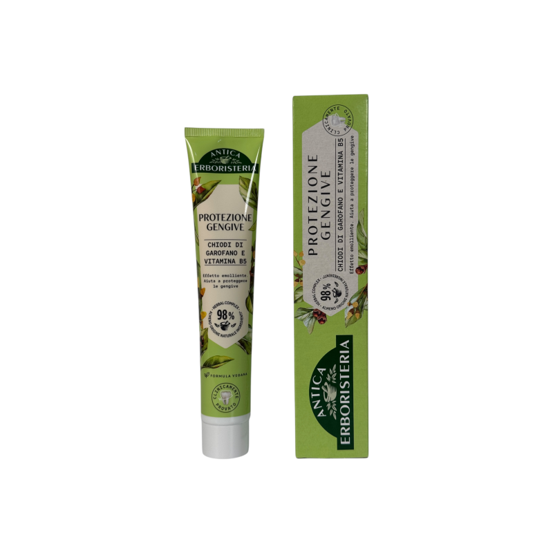 Зубна паста Antica Erboristeria захист ясен chiodi di garofano e vitamine b5 98% naturali, 75 мл