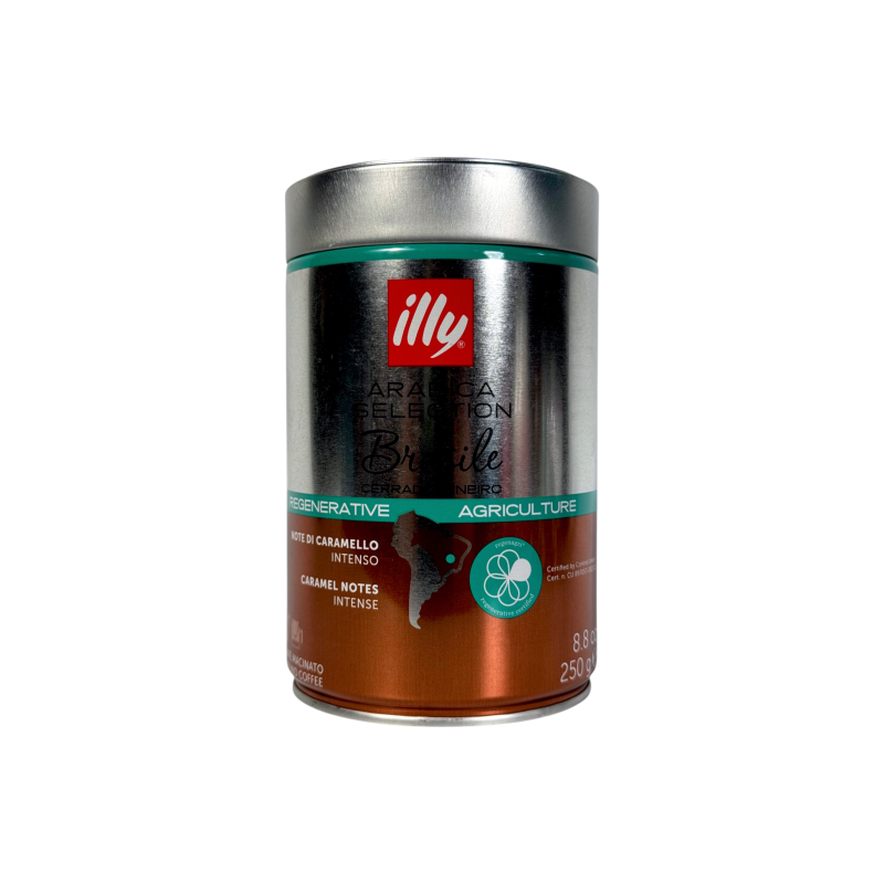 Кава мелена Illy arabica selection brasile з нотками карамелі 100% arabica, 250 г