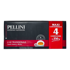 Кава мелена Pellini espresso superiore tradicionale No42, 4x250 г