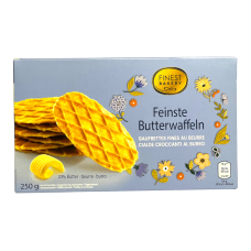 Вафлі Finest Bakery масляні чіпси feinste butterwaffeln, 250 г