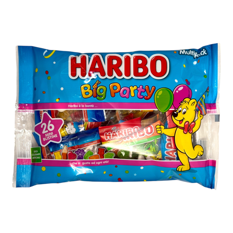 Желейки Haribo фруктові та кільця мікс big party, 470 г Желейки Haribo фруктові та кільця мікс big party, 470 г