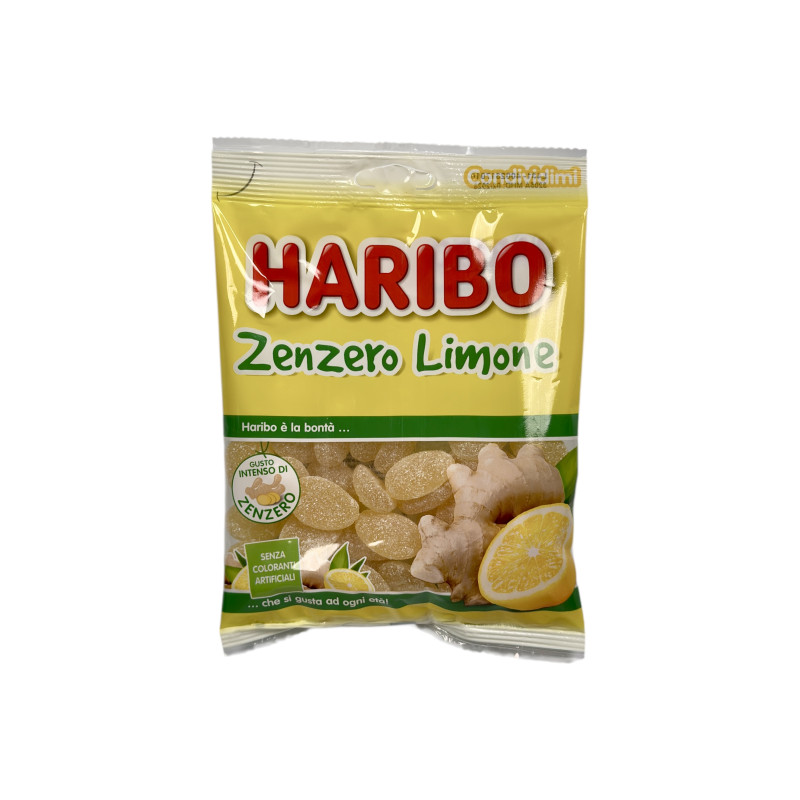 Желейки Haribo імбир та лимон zenzero limone, 150 г
