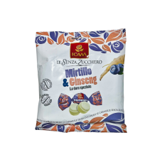 Льодяники ICAM без цукру чорниця та женьшень mirtillo & ginseng senza zucchero, 80 г