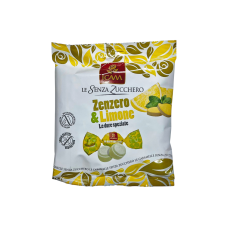 Льодяники ICAM без цукру лимон та імбир zenzero & limone senza zucchero, 80 г