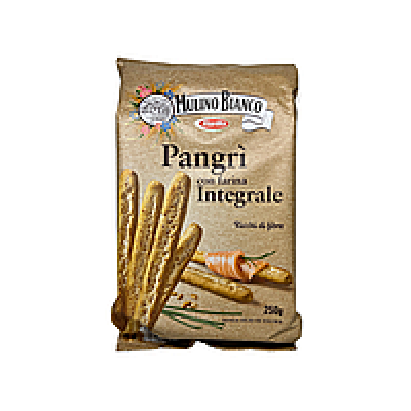 Хлібні палички Mulino Bianco з висівками pangri integral, 250 г Хлібні палички Mulino Bianco з висівками pangri integral, 250 г