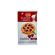 Печиво Lago кростата з вишневим джемом crostatine ciliegia, 240 г