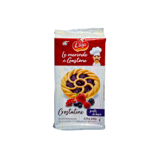 Печиво Lago кростата з ягідним джемом crostatine ai frutti di bosco, 240 г
