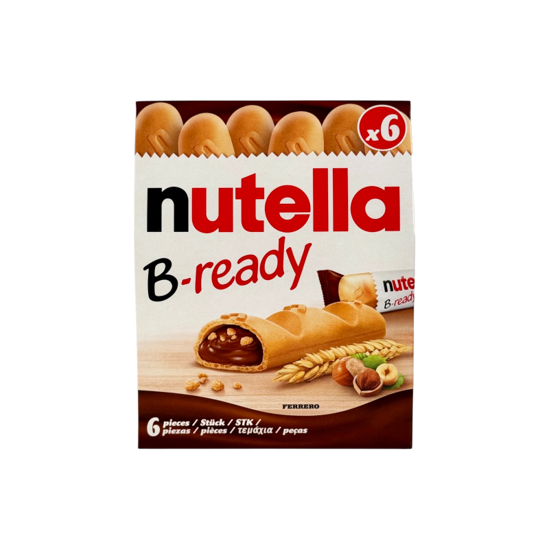 Печиво вафельне Nutella хрумке з кремом лісовий горіх e b-ready, 220 г
