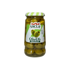 Оливки Sacla зелені без кісточки olivoli snocciolate, 290 г