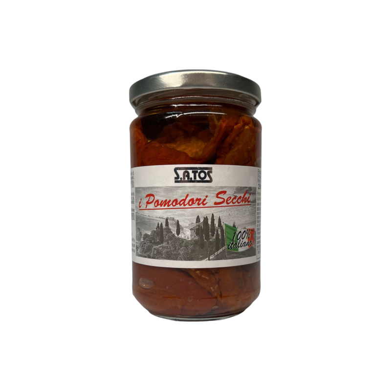 Томати в’ялені Satos у соняшниковій олії pomodori secchi, 290 г Томати в’ялені Satos у соняшниковій олії pomodori secchi, 290 г